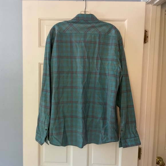 Carbon2cobalt Men’s Shirt Blue Plaid Button Up Long Sleeve Size L - Picture 5 of 7